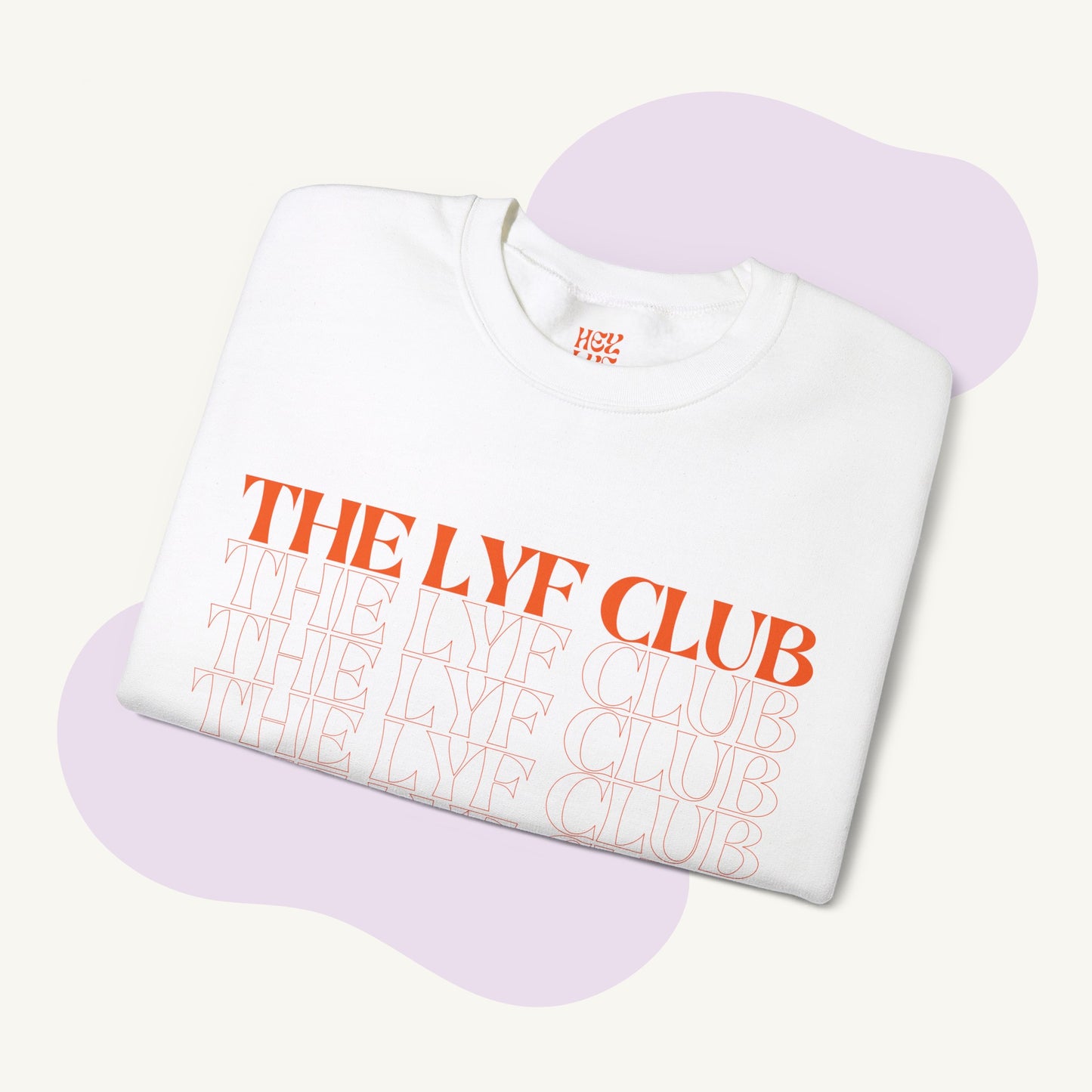 The LYF Club Stacked Sweatshirt - White